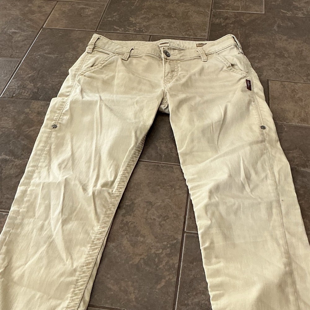 Silver Jeans Light Khaki Women's Chinos relaxed skinny